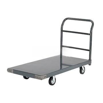 Platform Truck w/Steel Deck by Global Industrial – 48"L x 30"W x 5.46"H, Alloy Steel, Gray, Model 952113