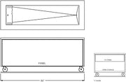 86" Open Base Iced Cold Food Table