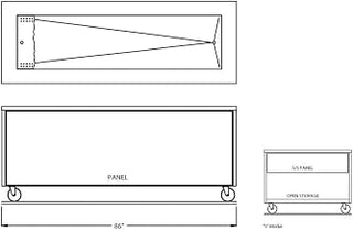 86" Open Base Iced Cold Food Table