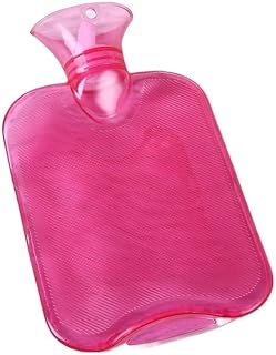 Hot Water Bottle Bag Hotpack for Pain Relief from Headaches, Cramps, Arthritis, Back Pain, Sore Muscles(Transparent Maca Powder,1000ML)