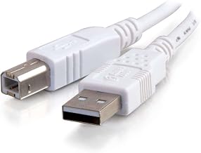 C2G USB Cable, USB 2.0 Cable, USB A to B Cable, 3.28 Feet (1 Meter), White, Cables to Go 13171