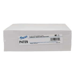 Drawing Paper by Pacon – 6" x 9", Paper, White, Pack of 500, Model P4729