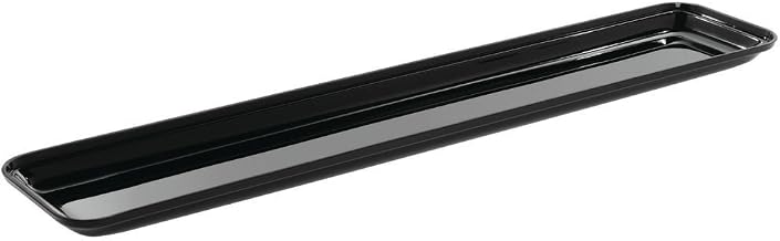 HUBERT Food Pan Made Black Acrylic- 30" L x 6" W x 1" D