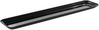 HUBERT Food Pan Made Black Acrylic- 30" L x 6" W x 1" D
