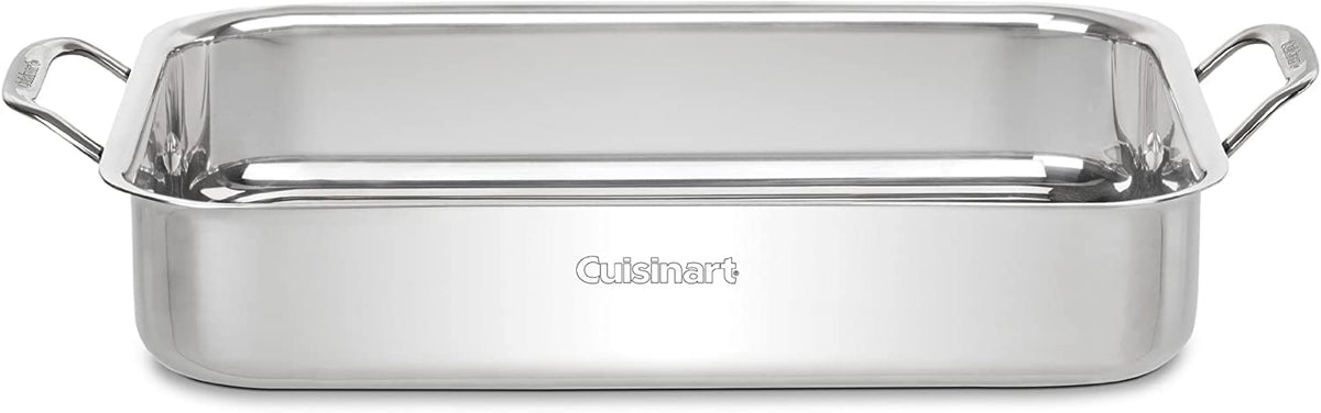 Cuisinart Chef's Classic Lasagna Pan with Roasting Rack, 14 Inch, Stainless Steel