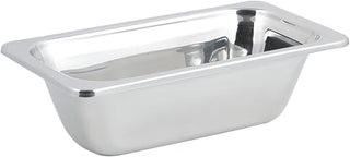 Bon Chef 5213 Stainless Steel 1/3 Size Food Pan, Plain Design, 2 Quart Capacity, 13-1/16" Length x 6-15/16" Width x 4" Depth