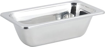 Bon Chef 5213 Stainless Steel 1/3 Size Food Pan, Plain Design, 2 Quart Capacity, 13-1/16" Length x 6-15/16" Width x 4" Depth