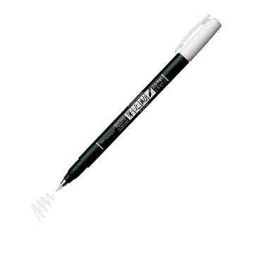 Brush Pen Fudenosuke pastel for black paper by Tombow – 1 Count (Pack of 1), paper, White, Model 4901991820737