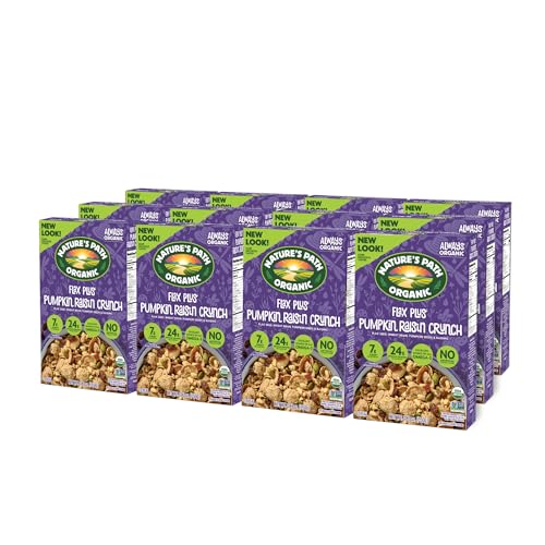 Nature's Path Pumpkin Raisin Crunch / 12.3 Ounce (Pack of 12) / Flax Pumpkin Raisin Crunch Cold Cereal