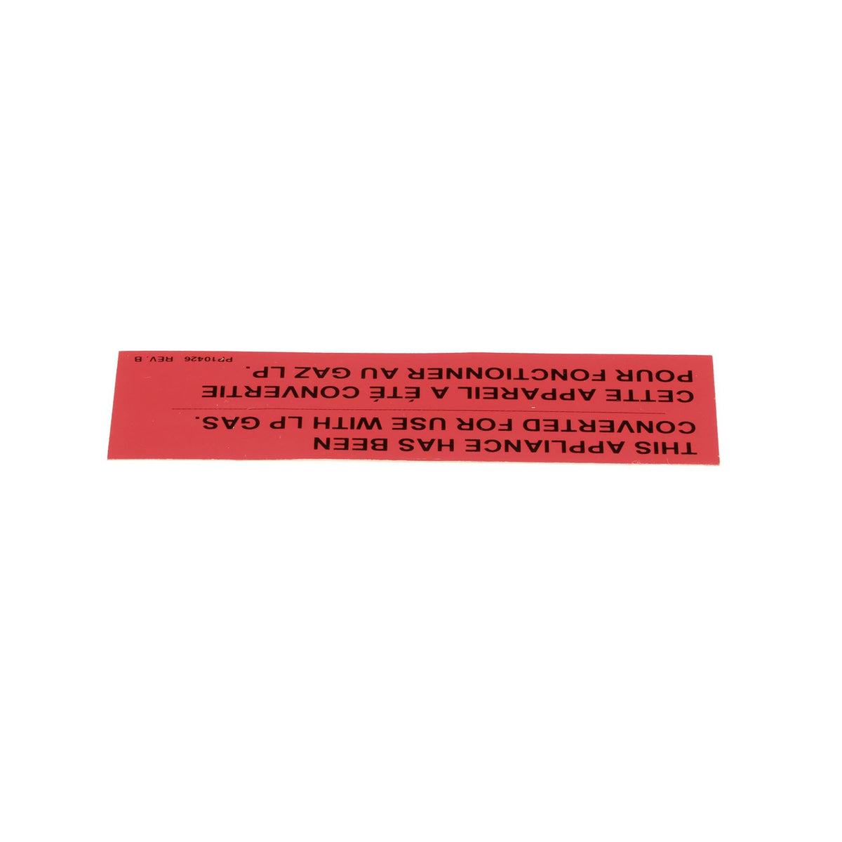 Label,Gas Notice Cvrsn Lp - Genuine OEM Replacement Part by Pitco – Model PP10426