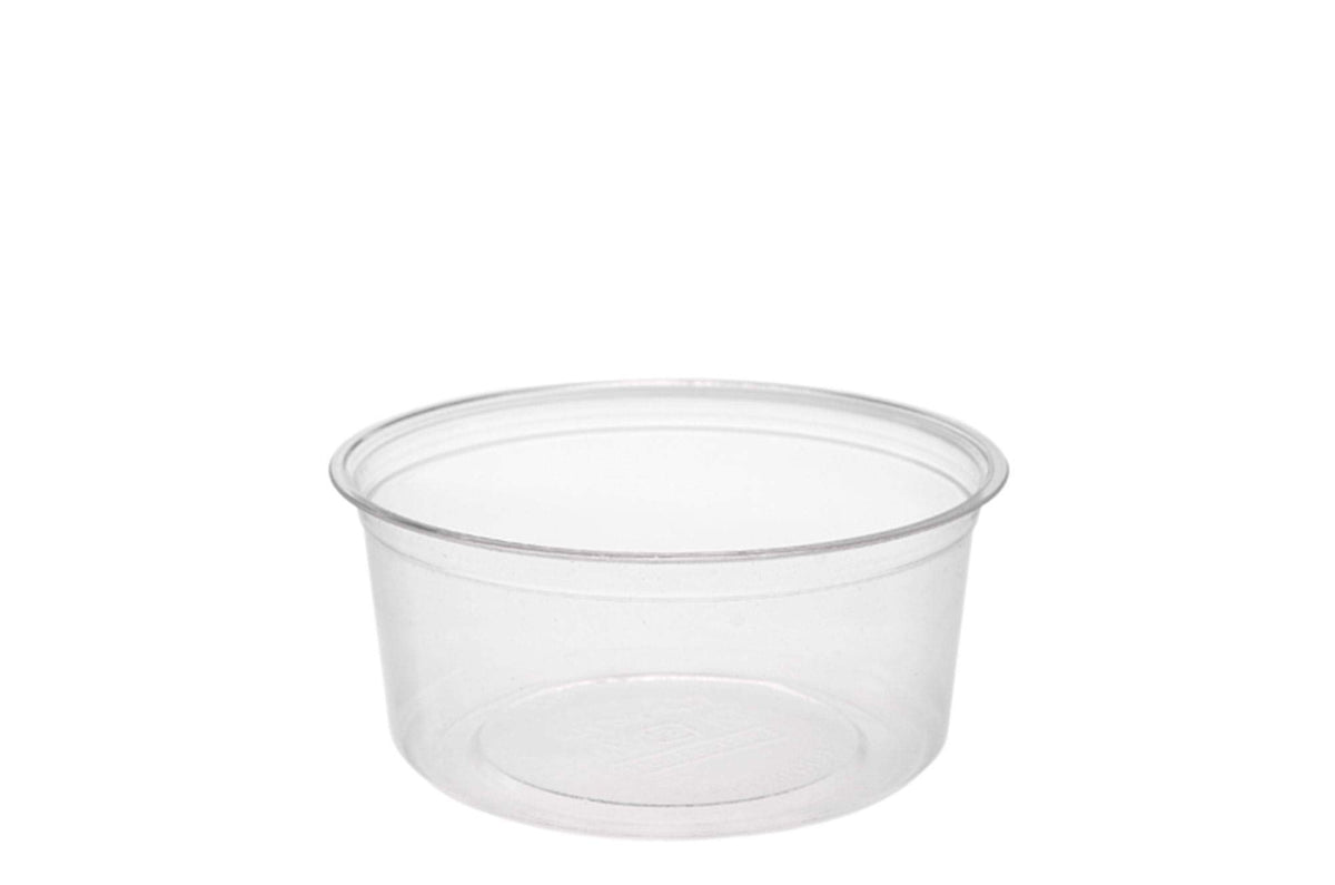 12 oz PLA Round Deli Container - 500/Case by Vegware – 12 ounces, Model CF-DC-12