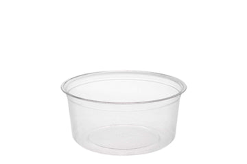 12 oz PLA Round Deli Container - 500/Case by Vegware – 12 ounces, Model CF-DC-12