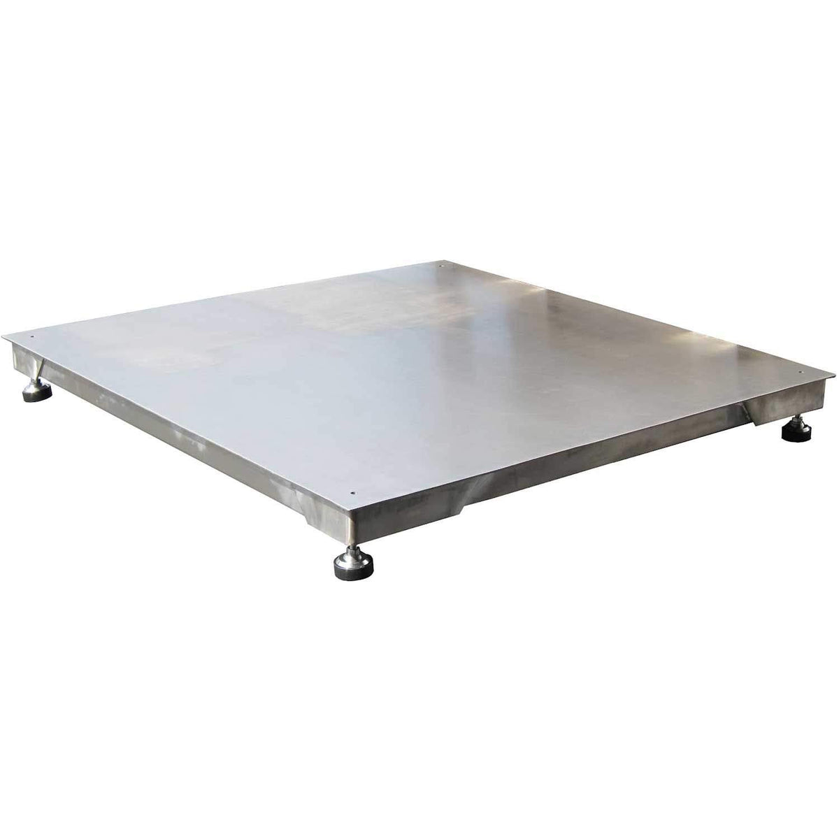 Stainless Steel NTEP 48" x 48" HD Pallet Digital Scale by Optima – 48"L x 48"W x 4"H, Stainless Steel, Sliver, Model OP-916SS-4x4-5LCD