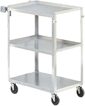 Vollrath Heavy Duty Utility Cart, Stainless Steel, 27-1/2X15-1/2X32-5/8, 400 Lb Cap