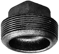 Anvil International 0818902579 Imported Malleable Iron Cored Square HD Plug, 2", Black