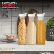 Stock Your Home Set of 6 / Clear / Square Carafes
