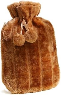 Hot Water Bottle Bag Hotpack for Hand & Feet Warmer Hot and Cold Compress Pain Relief(Color:Khaki)