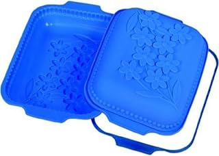 Silikomart Silicone Fancy and Function Bakeware Collection Rectangle Cake Pan, Daisy