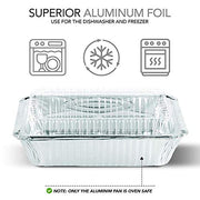 Stock Your Home 2 lb / 50 Pack / Silver Disposable Cookware