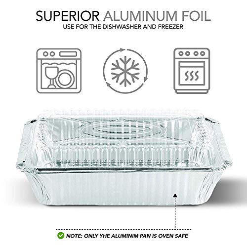 Stock Your Home 2 lb / 50 Pack / Silver Disposable Cookware