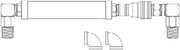 T&S Brass HG-4D-48S Gas Hose with Quick Disconnect 3/4-Inch NPT