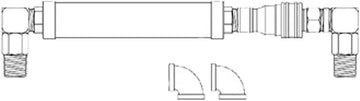 T&S Brass HG-4D-48S Gas Hose with Quick Disconnect 3/4-Inch NPT