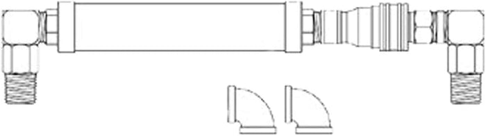 T&S Brass HG-4D-48S Gas Hose with Quick Disconnect 3/4-Inch NPT