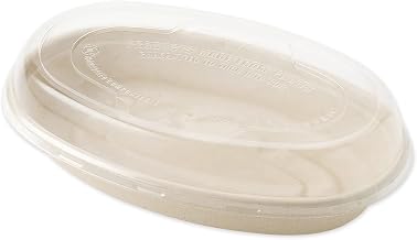 World Centric BOL-CS-UBB 100% Compostable Ingeo Clear Plastic Burrito Bowl Lids, for 32 oz. Bowls (Pack of 300)