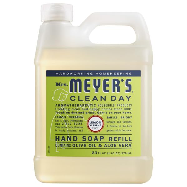 CLEAN DAY Liquid Hand Soap Variety Pack (Lemon Verbena) by Mrs. MEYER'S – 58 Fl Oz (Pack of 1)