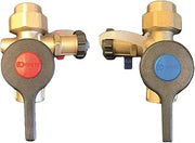 Noritz IK-WV-200-3-TH-LF 3/4 Inch Threaded Isolation Valve Kit with Male 500K Btuh Pressure Relief Valve - N/A