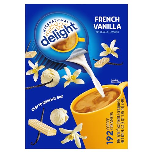 International Delight French Vanilla / 192 Count (Pack of 2) / coffee Dairy, Eggs & Plant-Based Alternatives
