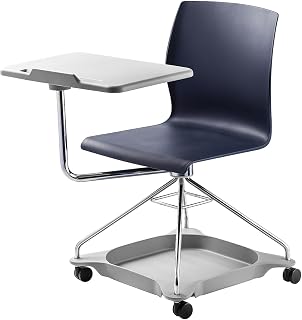 National Public Seating CoGo 25-inch Mobile Tablet Chair, Blue/Gray (COGO-04)