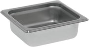 HUBERT Kratos Steam Table Pan Hotel Pan 1/6 Size Stainless Steel S - 2 1/2" D