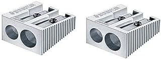 STAEDTLER Aluminium Double Hole Pencil Sharpener x 2