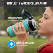 THERMOS Navy / 18 Ounces (Pack of 4) / 1 Sports Water Bottles