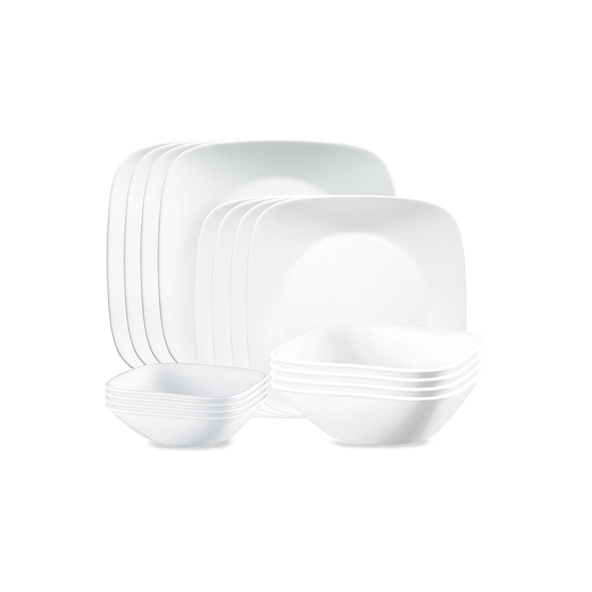 Vivid White 16-pc. Dinnerware Set by Corelle – L, Glass, White, Model 1147226