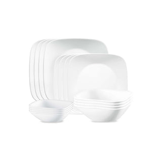 Vivid White 16-pc. Dinnerware Set by Corelle – L, Glass, White, Model 1147226