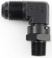 Fragola -8AN x 1/4 NPT 90 Degree Swivel - Black