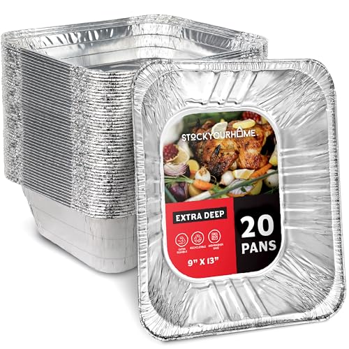 Stock Your Home 60 / 2 Count Pack of 30 / Silver Food Storage Containers