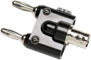 Fluke BP880 BNC to Female Double Stacking Banana Plug, Nickel-Plated Finish, 122 Degree F Temperature