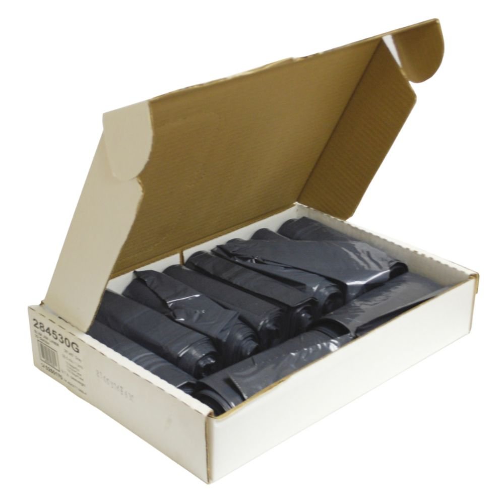 Low Density Gray 3 Mic 1.2 Mil 23 Gal Can Liner - 100 / CS by AEP – 23.0 gallons, Polyethylene, Gray, Pack of 100, Model 284530G