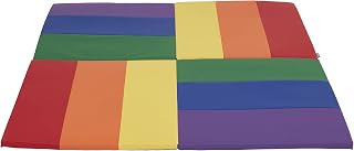 ECR4Kids SoftZone Turning Tiles Folding Activity Play Mat, 48in Square, Baby Essentials, Assorted