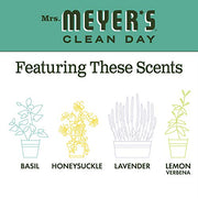 Mrs. MEYER'S 16 Fl Oz (Pack of 2) / Basil / A340 Dish Soap