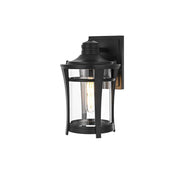 Artemis One Light Outdoor Wall Sconce Black by Lighting Design – 7", Aluminum, Black