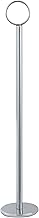 Winco 18" Silver Table Number Holder | Stable base, Restaurant service, Great for Table Identification, Seating Organization and Events