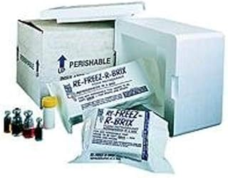Polar Tech RB 8 RB8 Re-Freez-R-Brix Foam Refrigerant Packs, 7.5 oz, 4.5” x 4.75” (Case of 21)