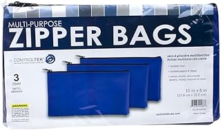 CONTROLTEK Multi-Purpose Bag, 1 Compartment, Blue, 3/Pack (530495)
