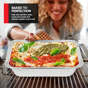 Stock Your Home 30 Pack w/ Lids / Silver / With Lids Disposable Cookware