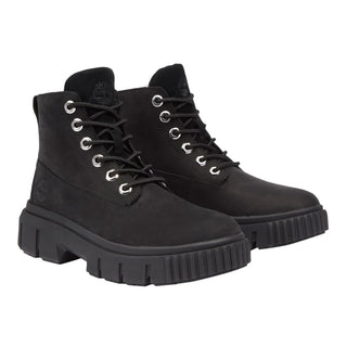Women's Greyfield Leather Boot by Timberland – 8, nubuck, Black