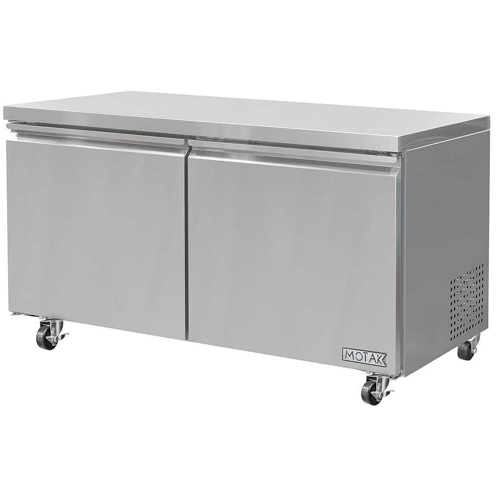 60 1/5" W Undercounter Refrigerator w/ (2) Sections & (2) Doors by MOTAK – 63.39x32.68x38.58, In Description, Check Images, Model MUR-60-X